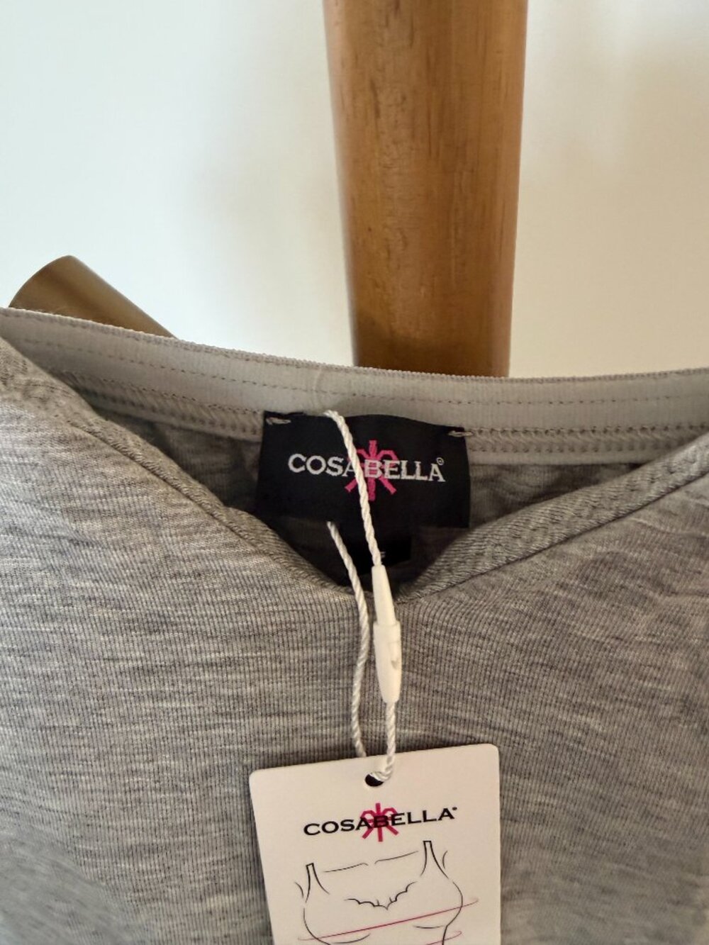 Cosabella Curvy Slip Dress heather gray small nwt - Picture 7 of 7